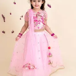 pspeaches Girls Embellished Lehenga Choli with Dupatta-picture-21
