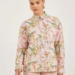 styli Cotton Regular Fit Floral Shirt image 1