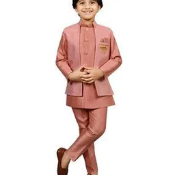 ahhaaaa Sherwani Set with Embellished Nehru Jacket-picture-17