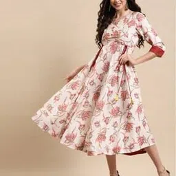 rangmayee Floral Print Fit & Flare Dress-picture-43