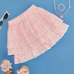 pantaloons junior Women Embroidered Tiered Skirt-picture-33