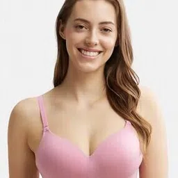 jockey JW11 Wirefree Padded Tencel Lyocell Elastane Stretch Full Coverage Multiway T-Shirt Bra-picture-41