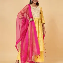 rangmanch by pantaloons Women Cotton Stripes Dupatta image 1