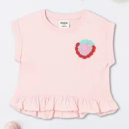 max Girls Cotton Knit Embroidered Top-picture-46