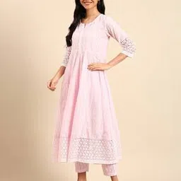 showoff Embroidered Anarkali Kurta Suit Set-picture-50