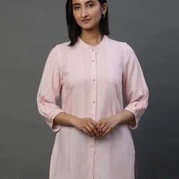 aurelia Women Striped V-Neck Straight Kurti-picture-37