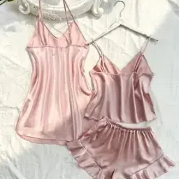 marquisa Women Strappy Top & Shorts with Sleep Dress-picture-45