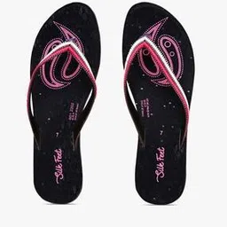 silk feet Printed Thong-Strap Flat Sandals-picture-43