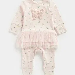 mothercare Printed Sleepsuit with Ruffles-picture-23