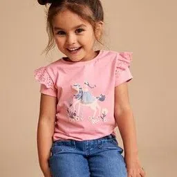 Girls Graphic Print Cotton Top-image-43