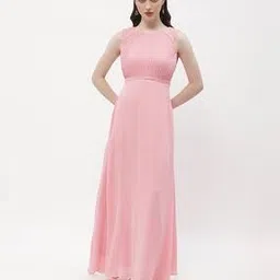 madame Women Patterned Round-Neck Gown-picture-39