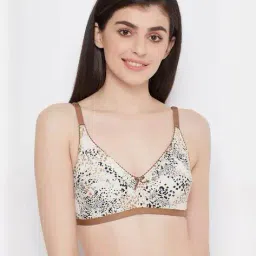 clovia Non-Padded Non-Wired Full Coverage T-shirt Bra in Reddish Pink - Cotton image 1