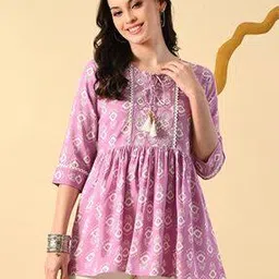 metafab Women Floral Print Round-Neck Tunic-picture-10