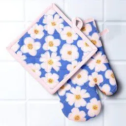 Anko cotton floral oven gloves-picture-49