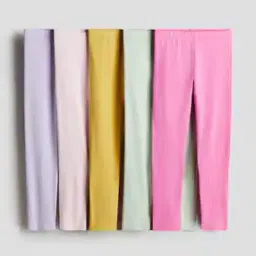 h&m Girls Pack of 5 Jersey Leggings-picture-35