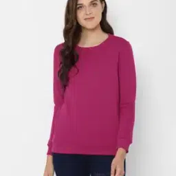 allen solly Crew-Neck Sweatshirt with Ribbed Hems-picture-29