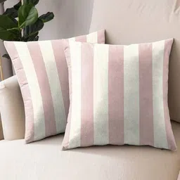 casableu Premium Stripe Polyester Cushion Covers image 1
