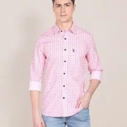 u.s. polo assn. Checked Cotton Shirt-picture-48