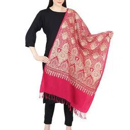 muffly Kashmiri Stole with Indian Embroidered Detail-picture-12