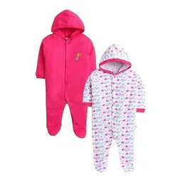 tiniberry Pack of 2 Graphic Print Rompers-picture-22