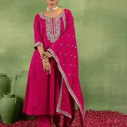 kiana house of fashion Women Embroidery Straight Kurta Set-picture-25