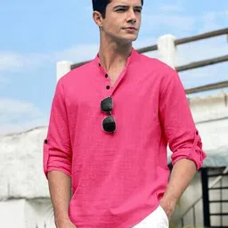 folgen Men Regular Fit Short Kurta image 1