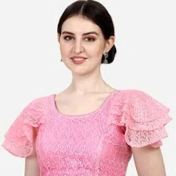 pujia mills Women Embroidery Back Open Blouse-picture-49