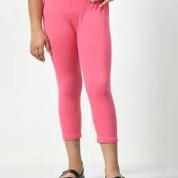 pixie n prince Flat Front Mid-Calf Length Slim Fit Capris-picture-17