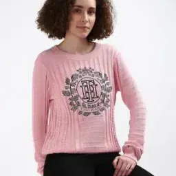 tommy hilfiger Women Regular Fit Slip On Sweatshirt-picture-12