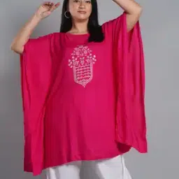 svaraa Women Floral Print Kaftan Straight Kurti-picture-10