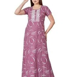 sand dune Women Printed Nightgown-picture-23