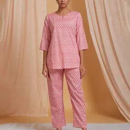 ichaa Striped Top & Pyjamas Set-picture-39