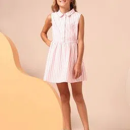 u.s. polo assn. Girls Stripes Fit And Flare Dress-picture-30