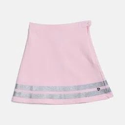blue giraffe Embellished A-line Skirt with Zip Detail-picture-38