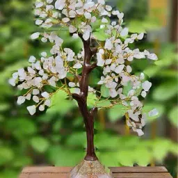 muren Rose Quartz Crystal Tree Pyramid Base Showpiece image 1