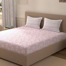 portico Morning Glory 144 TC Cotton Bedsheet-picture-38