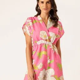 sleek italia Women Crepe Printed Jumpsuit  -picture-10