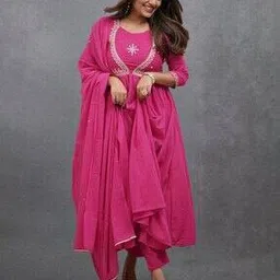 nyrika Women Embroidered Anarkali Kurta Set-picture-20