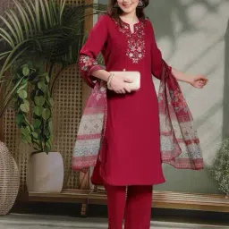 nayam by lakshita Women Embroidered Straight Kurta Set image 1