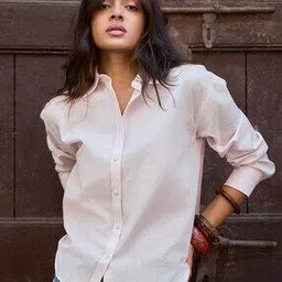 color capital Women Relaxed Fit Spread-Collar Shirt-picture-33