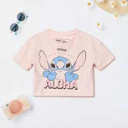 max Girls Lilo Stitch Print T-shirt image 1