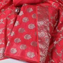 mbz.in by meena bazaar Women Zari Embroidered 3-Piece Unstitched Dress Material  -picture-13
