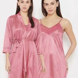 clovia Solid Baby-Doll & Panty Set-picture-16