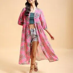 ketch Women Floral Print Regular Fit Shrug-picture-15