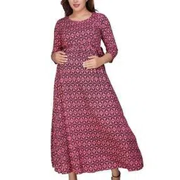 mamma's maternity Printed Gown Dress-picture-39