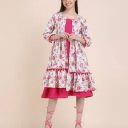 deklook Girls Floral Print Fit & Flare Dress-picture-51