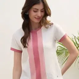 iconic Women Printed Regular Fit Round-Neck T-Shirt-picture-36