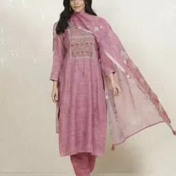 biba Women Embroidery Unstitched Dress Material-picture-53