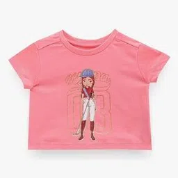 u.s. polo assn. Girls Graphic Print Regular Fit Cotton Round-Neck T-Shirt-picture-47