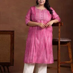 extra love by libas Women Floral Print Straight Kurta-picture-22